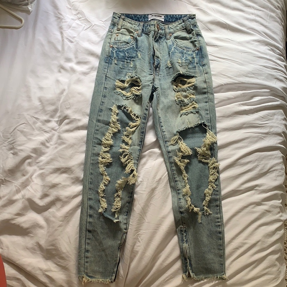 One teaspoon distressed high waist Freebird jeans | size 25